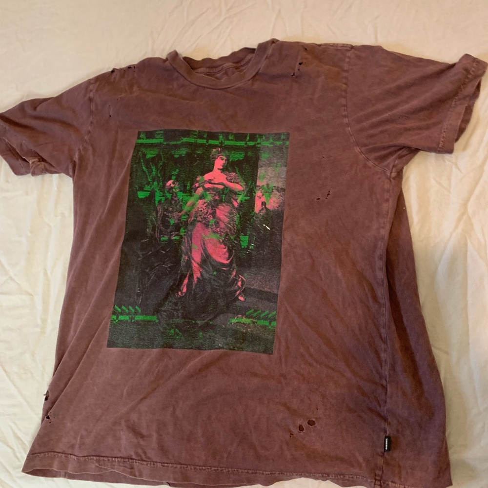 Diesel distressed graphic tee